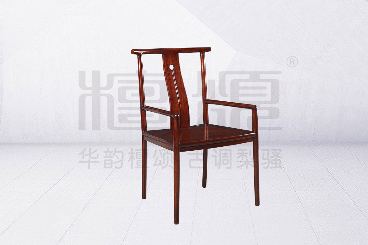 檀颂·意系列688B现代中式有扶手餐椅